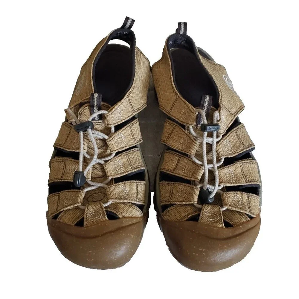 KEEN Newport H2 Hemp Sandals Men's Size 11.5 Brown Water Hiking Outdoor Shoes
